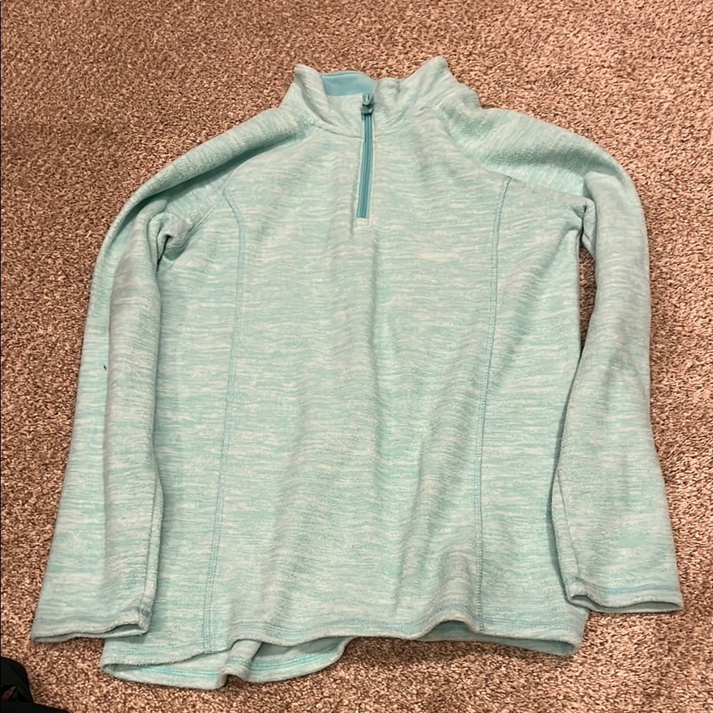 Light Blue Quarter-Zip Pullover